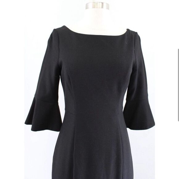 White House Black Market Black 3/4 Sleeve Body
Perfecting Ruffle Sheath Dress 10 - Picture 3 of 7